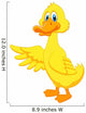 Cute Duck Cartoon Waving Wall Decal