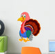 Cute Turkey Cartoon Wall Decal