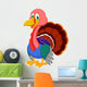Cute turkey cartoon Wall Decal