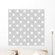 Gray and White Polka Dot and Stripes Fabric Background Wall Mural