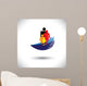 Concept vector graphic- hands protecting family of parents & chi Wall Decal