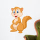 Cute squirrel cartoon Wall Decal