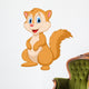 Cute squirrel cartoon Wall Decal