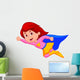 Super Girl Wall Decal