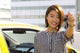 Lady with car keys Wall Mural