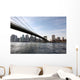 brooklyn bridge with manhatten in background, nyc Wall Mural