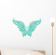 Turquoise Butterfly Wall Decal