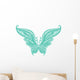 Turquoise Butterfly Wall Decal