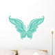 Turquoise Butterfly Wall Decal