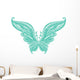 Turquoise Butterfly Wall Decal