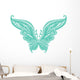 Turquoise Butterfly Wall Decal