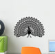 Illustration Beautiful Peacock Wall Decal