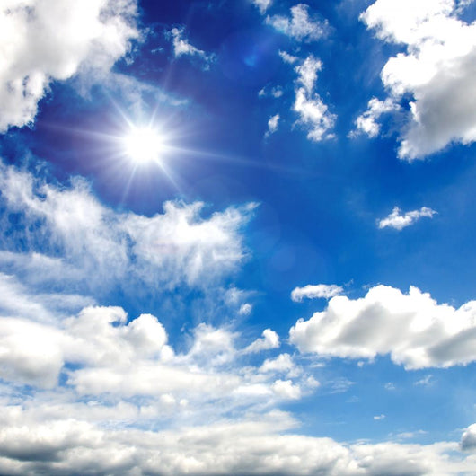Summer Sky with White