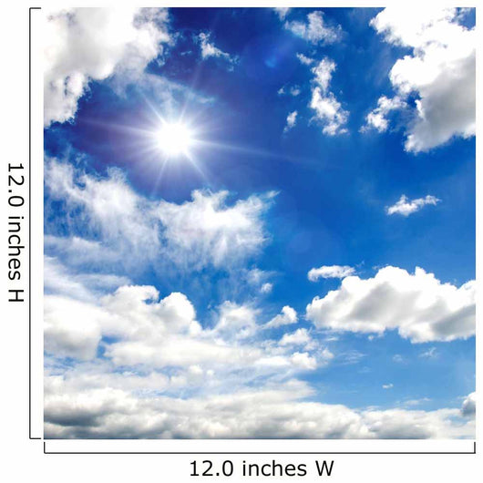 Summer Sky with White