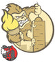 Gorilla and Ice Cream Wall Decal