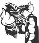 Gorilla and Ice Cream Wall Decal