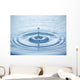 Blue water drop Wall Mural