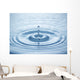 Blue water drop Wall Mural
