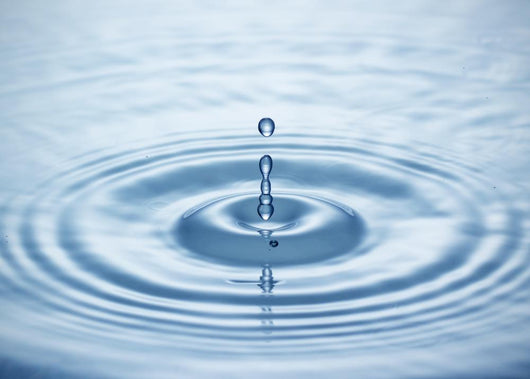 Blue water drop Wall Mural