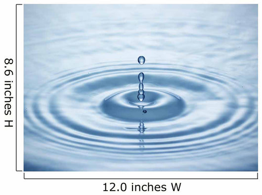 Blue water drop Wall Mural