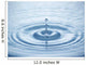 Blue water drop Wall Mural
