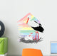 Stork and Chicks Nest Wall Decal