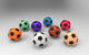 Balones Futbol Wall Mural