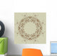 Vintage Floral Frame Wall Mural