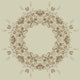 vintage floral frame Wall Mural