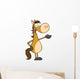 Happy Horse Cartoon Mascot Wall Decal