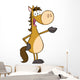 Happy Horse Cartoon Mascot Character Wall Decal