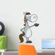 Gray Horse Cartoon Mascot Character Wall Decal