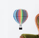 Air Balloon Isolated on White Wall Decal