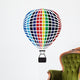 Air Balloon Isolated on White Wall Decal