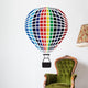 Air Balloon Isolated on White Wall Decal