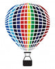 Air Balloon Isolated on White Wall Decal