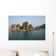 Floating village in Halong Bay in Vietnam Wall Mural