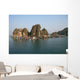 Floating village in Halong Bay in Vietnam Wall Mural