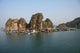 Floating village in Halong Bay in Vietnam Wall Mural