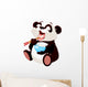 Cute Panda Eating Rice Wall Decal