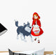 Little red riding hood and wolf Wall Decal