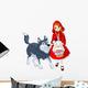 Little red riding hood and wolf Wall Decal