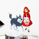 Little red riding hood and wolf Wall Decal