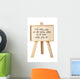 Easel With Message of Motivation Wall Decal