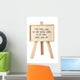 Easel With Message of Motivation Wall Decal