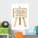 Easel With Message of Motivation Wall Decal