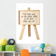 Easel With Message of Motivation Wall Decal