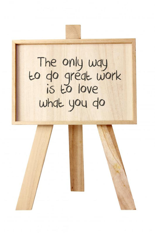 Easel With Message of Motivation Wall Decal