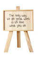 Easel With Message of Motivation Wall Decal