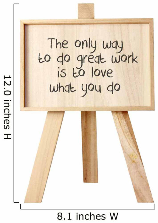 Easel With Message of Motivation Wall Decal